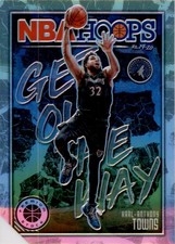Karl-Anthony Towns - 2019-20 Hoops Premium Stock - #3 - Get Out The Way Holo