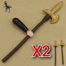Playmobil X2 largo-lanza dorada-guerrero árabe-soldado egipcio-arma oriental