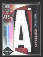 2006 Leaf Limited Lettermen Vernon Davis #L48 Game-Worn Jersey Name Plate /6