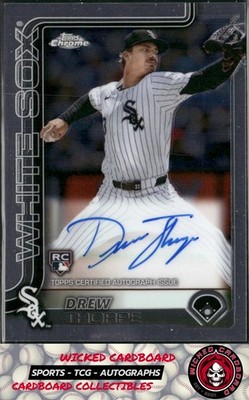 Drew Thorpe 2025 Topps Chrome Rookie Auto #RA-DT Chicago White Sox