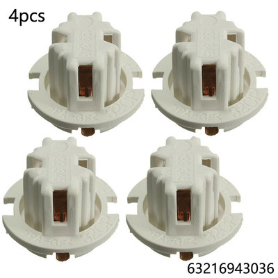 Praktisch Zu Verwenden Holder Tail Light Socket White ４PCS 2000-2016 4pack