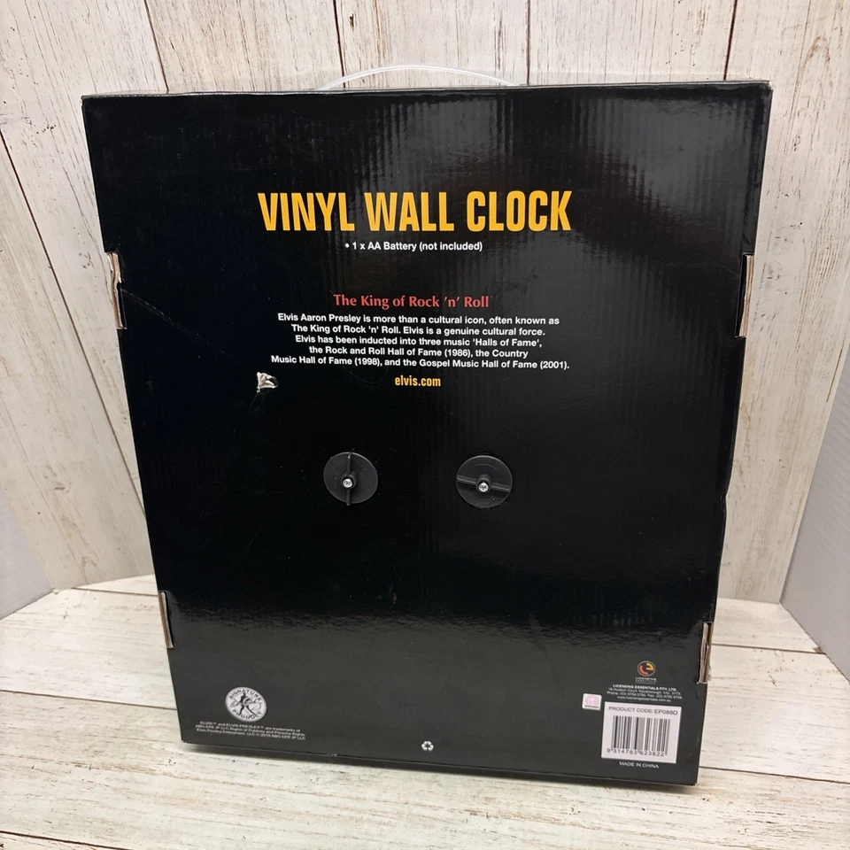 Relógio de parede disco de vinil Elvis Presley, arte de parede Elvis Presley, parede rock n roll  - Imagem 2 de 2