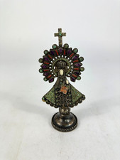 Antike Silber 925 Madonna Matilde Poulat MATL M&eacute;xico Miniatur Figur Heilige