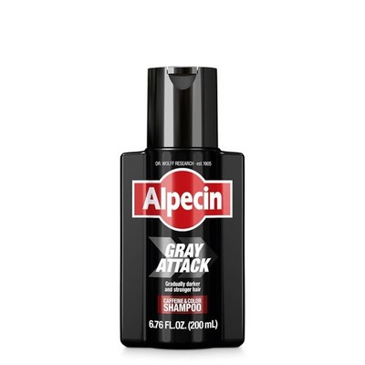 Alpecin Gray Attack Caffeine & Color Shampoo for Men 6.76 Fl Oz (Pack of 1) 
