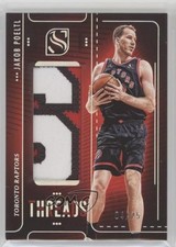 2024-25 Panini Silhouette Threads Holo Silver 4/25 Jakob Poeltl #THR-POE 3d3