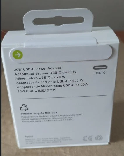 Cargador Original Apple 20W Carga Rapida iphone 17/16/15/14/13/12/11/XS/XR/ IPAD - Imagen 2 de 4