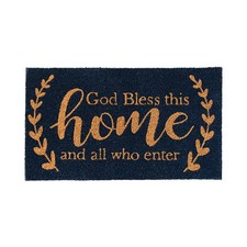God Bless This Home Door Mat