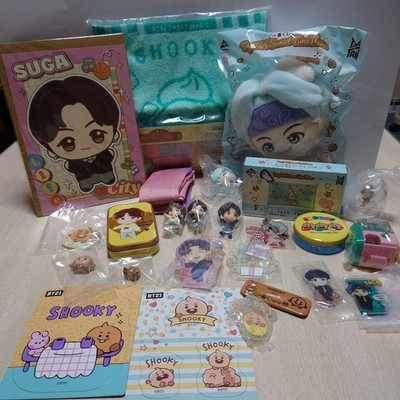 BTS Tiny Tan BT21 SUGA and Shooky Set Collectible Plush Toys Authentic Japan