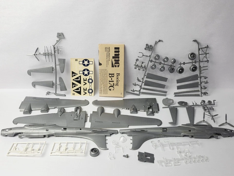 VINTAGE MPC B-17 FLYING FORTRESS MODEL KIT UNUSED IN BOX NICE!!! - Image 4 of 4