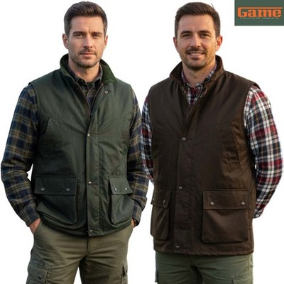 Herren Wildwachs Weste Tartan gefüttert Bodywarmer Jagd Outdoor Weste