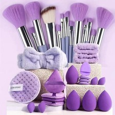 33pcs beauty set makeup kit large and small beauty sponges for flawless makeup a