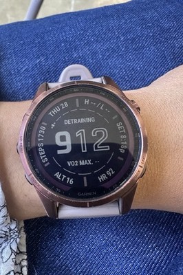 Garmin Fenix 7S Sapphire Solar Titanium 42mm GPS Dark Bronze Smartwatch