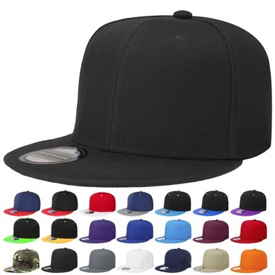 Vintage Snapback Hat, Hip Hop Style, Flat, Blank, Solid Color, Adjustable...