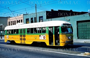 LATL. PCC CAR #3001. Los Angeles (CA). Original Slide 1956. (T)