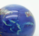 Vtg Lundberg Studios Art Glass Signed Planet Earth World Globe Paperweight 1991 — photo 8