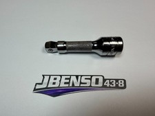 Snap-on Tools Usa New 38 Drive 3 Chrome Knurled Wobble Extension Socket Fxwk3