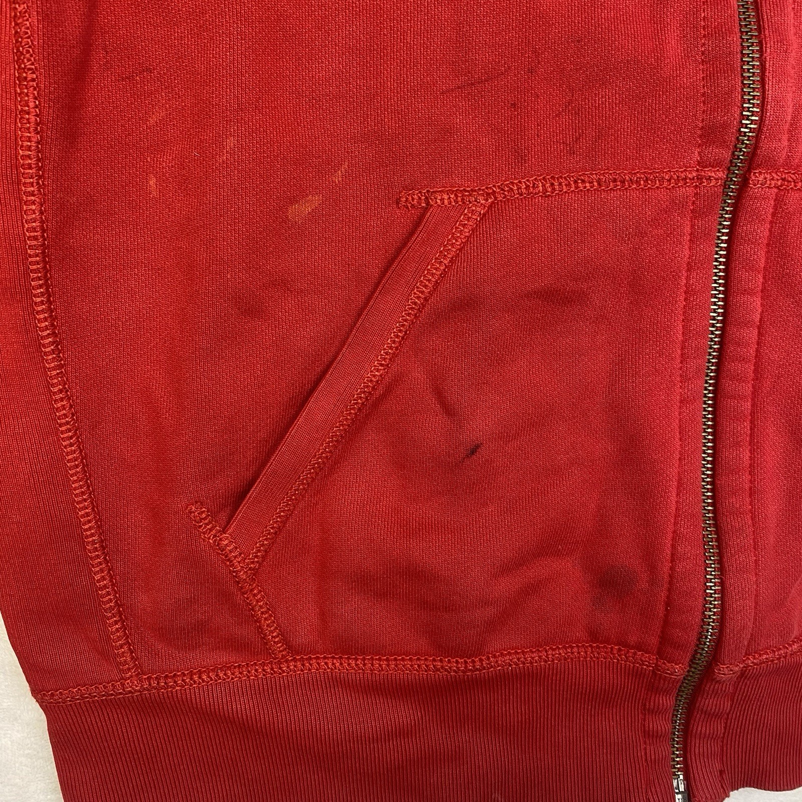 Polo Ralph Lauren full zip felpa rossa giacca blu pony logo casual L