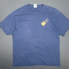 Vintage 90s University Honors Program T Shirt Mens XL Blue Hanes Beefy USA Made