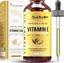 Vitamin E Oil for Skin & Face Naturally Sourced Plant-Based Organic 100% Pure