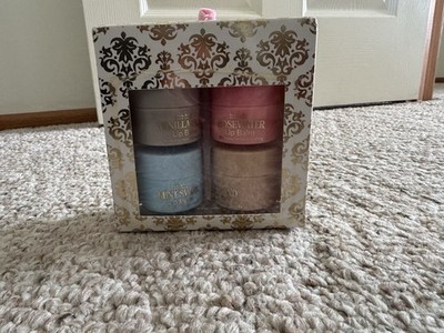 Nicole Miller New York Lip Balm 4-Piece Set, Vanilla Bean Rosewater Mint Swirl
