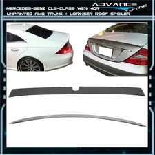 Fits 05-10 BENZ CLS Class W219 AMG Style Trunk Spoiler + L Type Roof Spoiler ABS