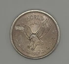 1oz Vintage 1985 “One World Trade Unit”TONED .999 FINE Silver Eagle World Trade