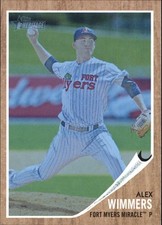 2011 Topps Heritage Minors Blue Tint #48 Alex Wimmers/620 - BB