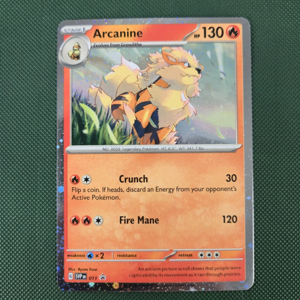 FART SWIRL 🌀💫 NM Arcanine 011 Promo SV Scarlet & Violet Cosmos Pokemon Card - Image 3 of 4