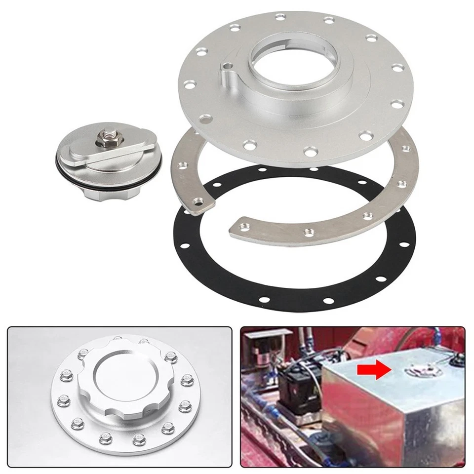 Professional Grade Billet Aluminum Fuel Cell Cap with Enhanced Durability - Image 3 of 4