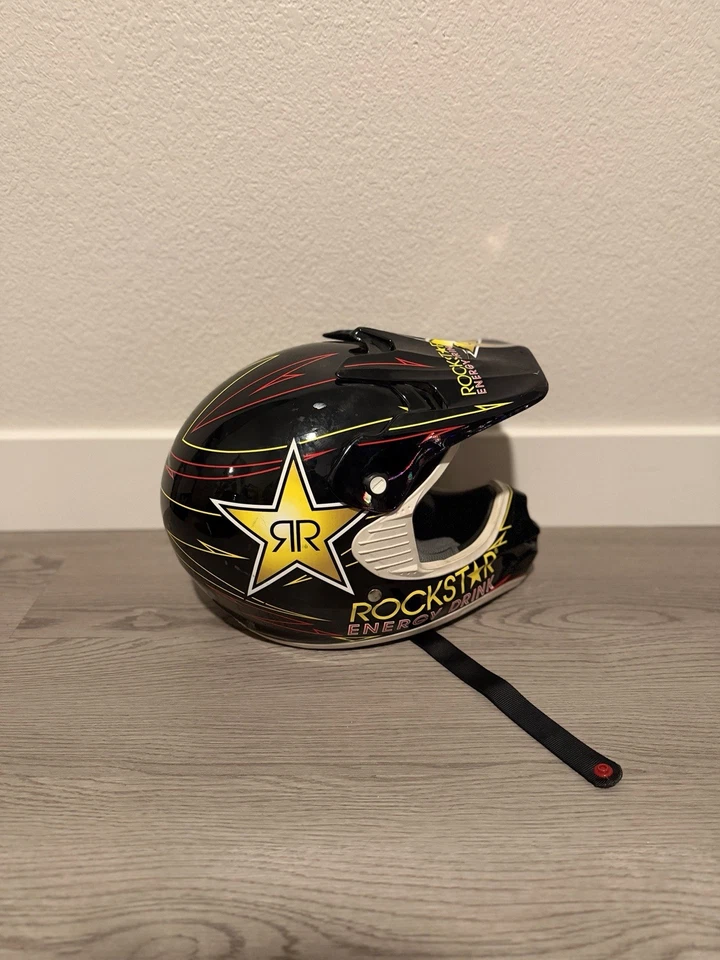 Capacete Rockstar MSR Youth tamanho YS 47-48cm - Motocross Dirtbike Offroad raro - Imagem 4 de 4