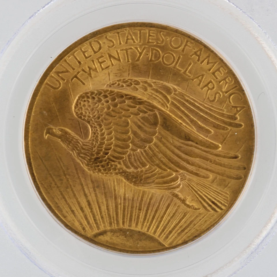 Moneda de oro acuñada Philadelphia 1907 Liberty Head doble águila graduación profesional MS63 $20 Foto 4 de 4