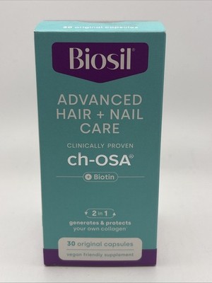 Biosil ADVANCED HAIR+ NAIL CARE   Ch-osa ~ 30 Original Capsules ~ EXP : 02/2027