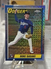 2025 Topps Series 2 - 1990 Topps Chrome Silver Pack Roki Sasaki #T90C135 (RC)