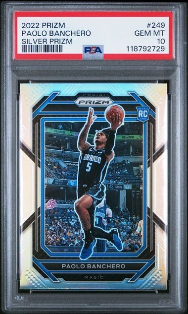 2022 Paolo Banchero (RC) Silver Prizm #249 Rookie PSA 10