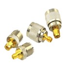 SMA-UHF RF Connectors Kit PL259 SO239 Nickel Gold Plated Test Converter Plug