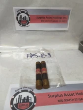 COOPER BUSSMAN,FRS-R-3,FUSETRON 3 AMP FUSE LOT OF 2 PRE-OWNED