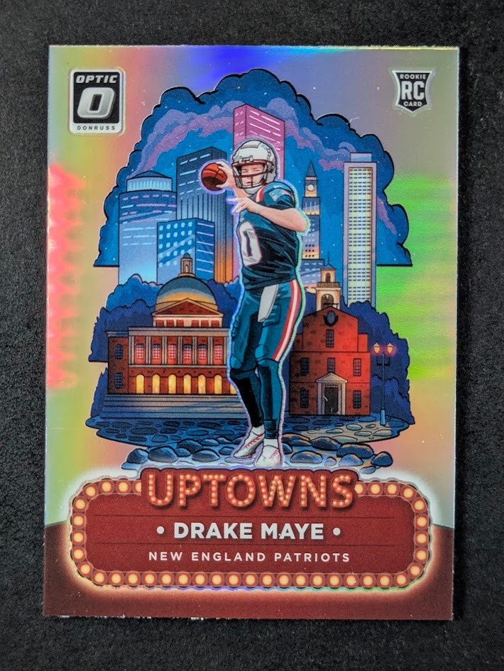 2024 Panini Donruss Optic DRAKE MAYE RC Holo Prizm Uptowns SSP Case Hit #4