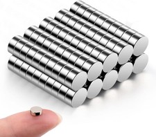 100Pcs Small Magnets, 5x2 mm Mini Tiny Round Magnet, Micro Neodymium Magnets for
