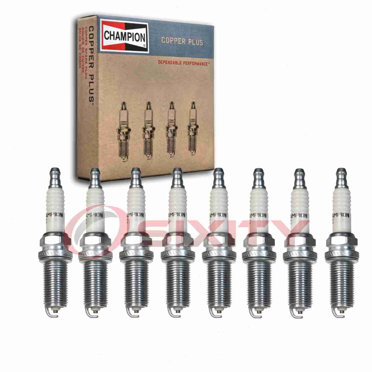 8 pc Champion Copper Plus Spark Plugs for 2011 Hyundai Equus 4.6L V8 ke