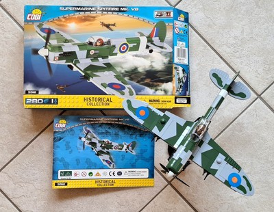 Cobi 5512 Supermarine Spitfire Mk. VB Bausatz, 280 Teile, 1 Figur