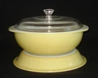 PYREX - 3 pc. DESERT DAWN Yellow Casserole, Pie Plate & Knob Lid Set