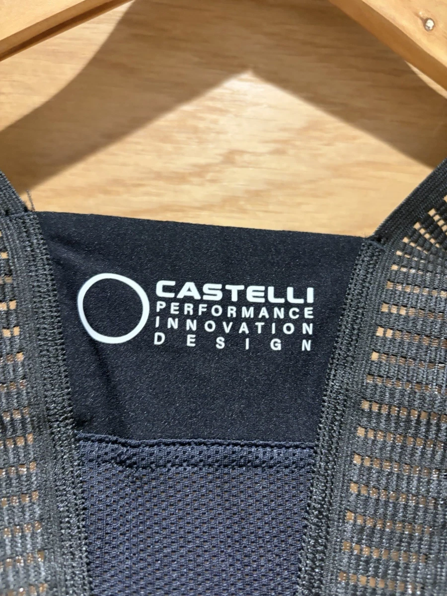 Mens Castelli Espresso Bibshorts - Large - Black - NWT