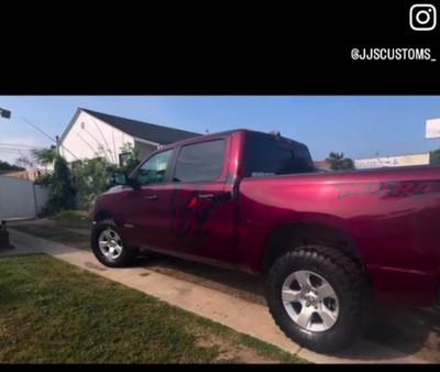 Hell ram 1500 evil ram side decals