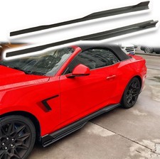 Side Skirts Extension Glossy Black For 2024-up Ford Mustang Gt500 Style Add-on Side Skirts Extension Glossy Black For 2024-up Ford Mustang Gt500 Style Add-on