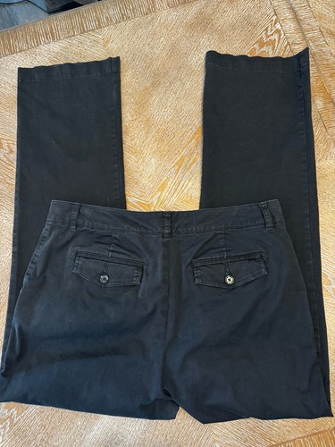 Tommy Hilfiger schwarze Hose Gr. 14 gerades Bein Taille 36” Schrittlänge 31” Baumwolle - Bild 7 von 7