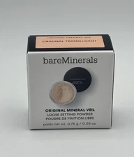 NEW BareMinerals ORIGINAL Mineral Veil Loose Setting Powder TRANSLUCENT 0.03oz