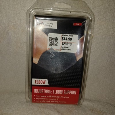 BCG Elbow Support S/M Adjustable Stretch Ventilation Sports Athletic (BX10)