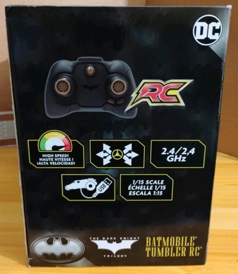 DC Remote Control Vehicle Tumbler Batmobile RC - Voiture Télécommandée Batman Spin Master