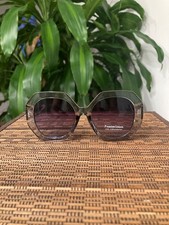 Large Unique Angular Fashion Sunglasses 5570 Clear