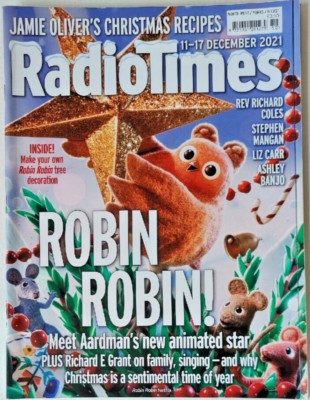 Radio Times 11. bis 17. Dezember 2021 (Aardman, Richard E. Grant, Rev. Richard Coles)